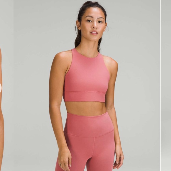 Lululemon Energy High-Neck Longline Ribbed Luxtreme Bra
Brier Rose - Picture 1 of 11